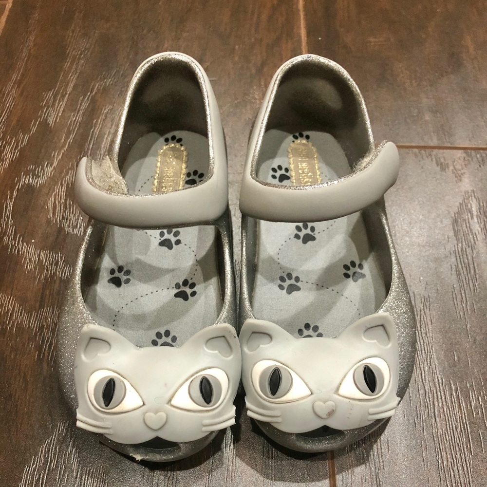 Mini Melissa silver glitter sz 7